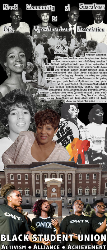 Digital collage of African American figures. 